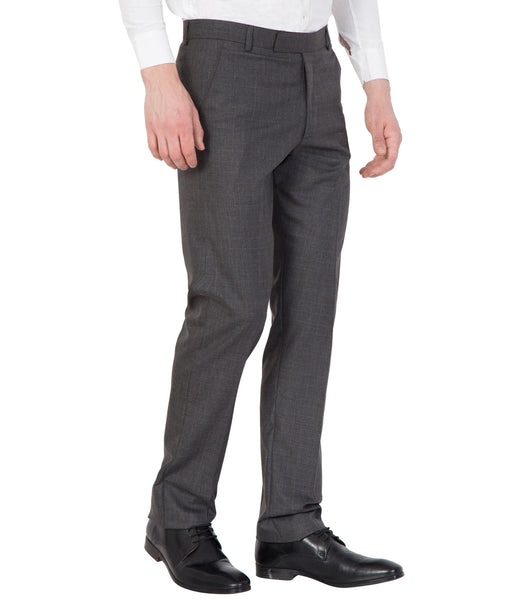 American-elm Light Grey Slim Fit Formal Trouser For Men, Cotton