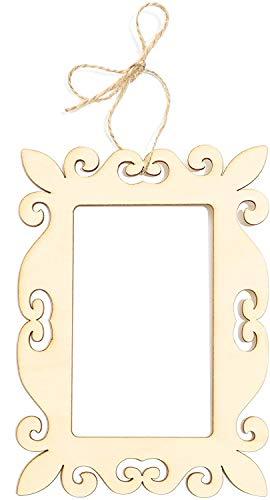 Unfinished Small Wooden Frames (Pack of 12)