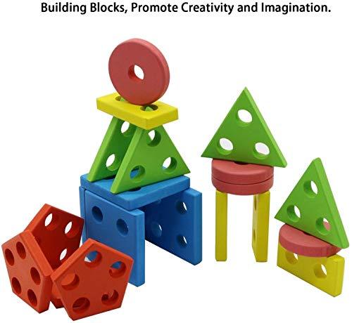 Puzzle Toys: Check Wooden Educational Preschool Toddler Montessori Toys,  Geometric Sorting Puzzle Toys for Kids on Cliths