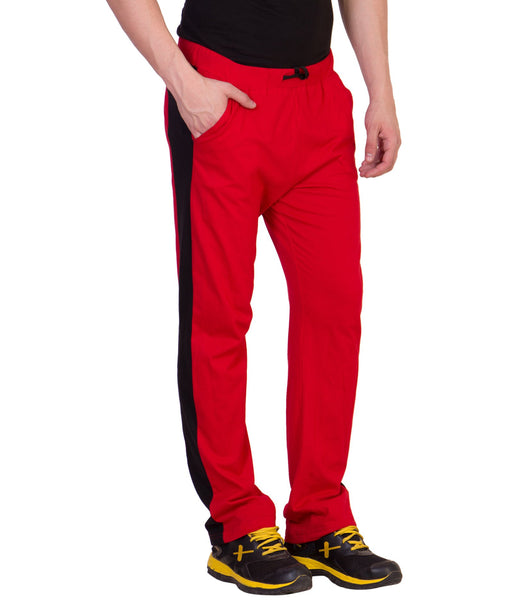 REDLUV Trackpants Lower Gym & Sports for Men's Poly Cotton Regular Fit Track  Pants 1 Side Line with Two Pockets and Unique Design for Maximum Style &  Comfort - Everyday Use Lowers