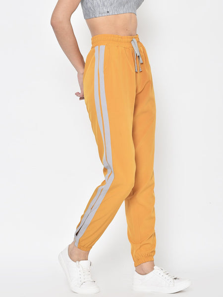 Women's/Girls Black with Yellow Strip Comfortable Gym/Work  Out/Running//Sports/Fitness/Jogging/Casual/Track Pant/Jogger (Free Size)  (28 to 42 W) : : Clothing & Accessories