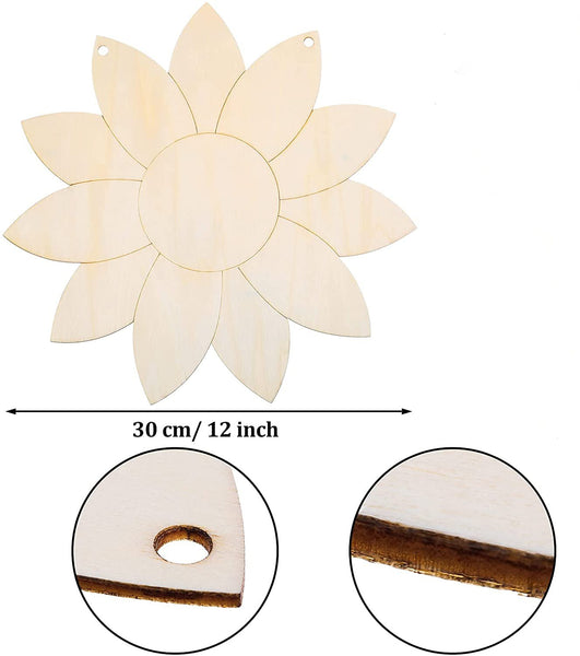 Cutouts Wooden Sign Craft Wood Board Blank Wooden Sign With Sunflower  Design Craft Wood Board To