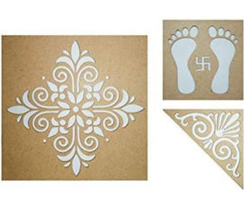 wooden stencil diwali mdf cutout rangoli stencils diwali decoration items for home décor