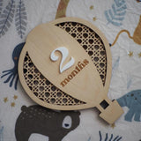 wooden tractor baby shower decoration