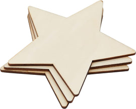 unfinished wood wooden cutouts mdf star