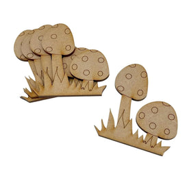 mdf wooden fairy door accessories garden double toadstool diy craft supplies unfinished wood wooden cutouts mdf craft for kids