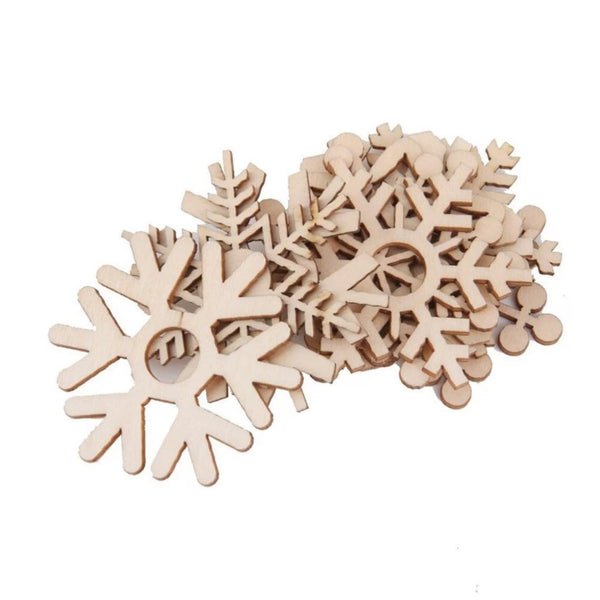 wooden snowflake mdf christmas cutout