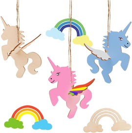 mdf unicorn unfinished wood wooden kids toys kids craft activity kit