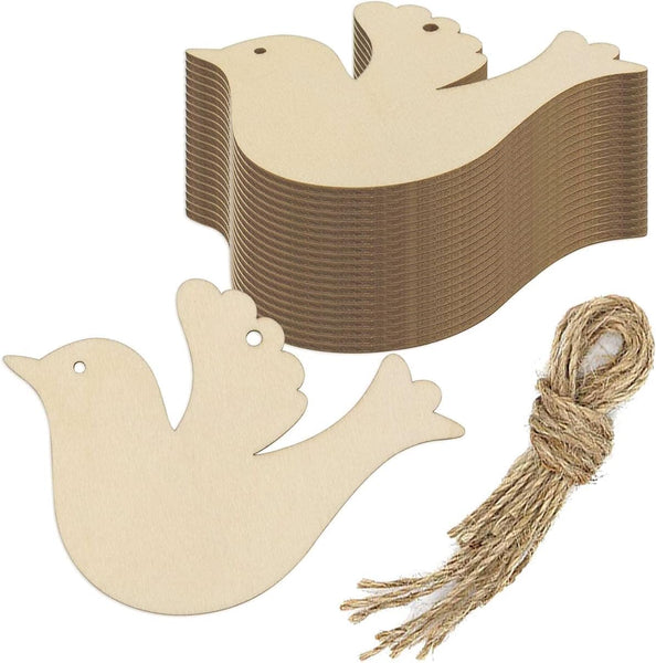 unfinished wood wooden bird mdf bird cut out bird hanging