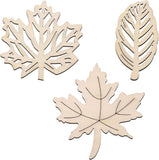 Wooden maple leaves