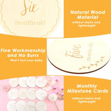 rustic baby milestone cards wooden