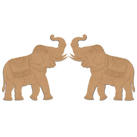 wooden elephant mdf elephant cutout unfinished wood