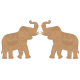 wooden elephant mdf elephant cutout unfinished wood