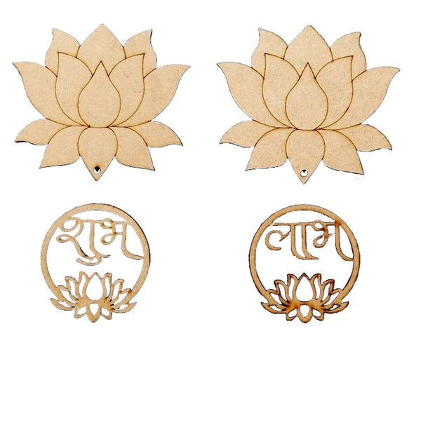 wooden diwali decor shubh labh lotus decorations for diwali pooja festive home décor