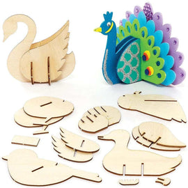 unfinished wooden animal cutouts animal craft kit for kids MDF craft board animals for kids DIY  animal crafts cutouts for kids craft set