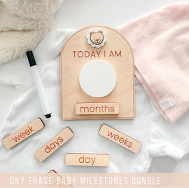 monthly photo sign baby milestone cards