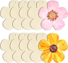 wooden flower cutout unfinished wood flower shape mdf cutout