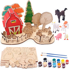 unfinished wooden animal cutouts animal craft kit for kids MDF craft board animals for kids DIY  animal crafts cutouts for kids craft set