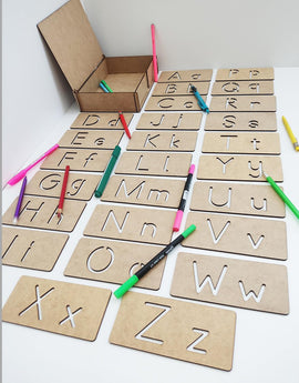 kids english alphabet stencil set