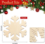 wooden snowflakes cutout