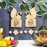 wooden shubh labh for entrance door décor