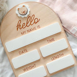 high-quality wooden milestone cards