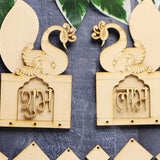 festive wooden shubh labh diy door decorations for diwali