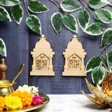 handmade unfinished wooden craft for diwali festivities