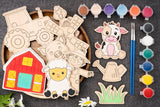 wooden farm animals set farm painting unfinished wood farm animal cut outs