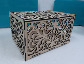 wooden box for home decor