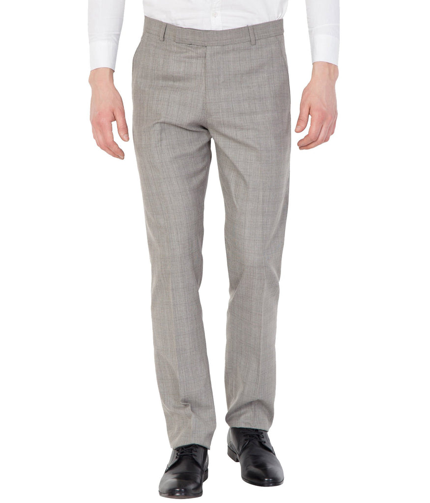 Stone Beige Linen  Cotton Suit Trousers  Peter Christian