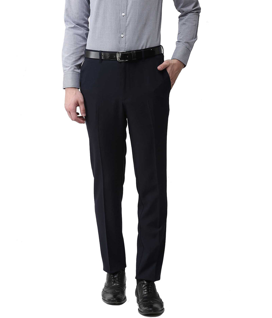 Formal Trouser: Explore Men Dark Grey Cotton Formal Trouser on Cliths.com