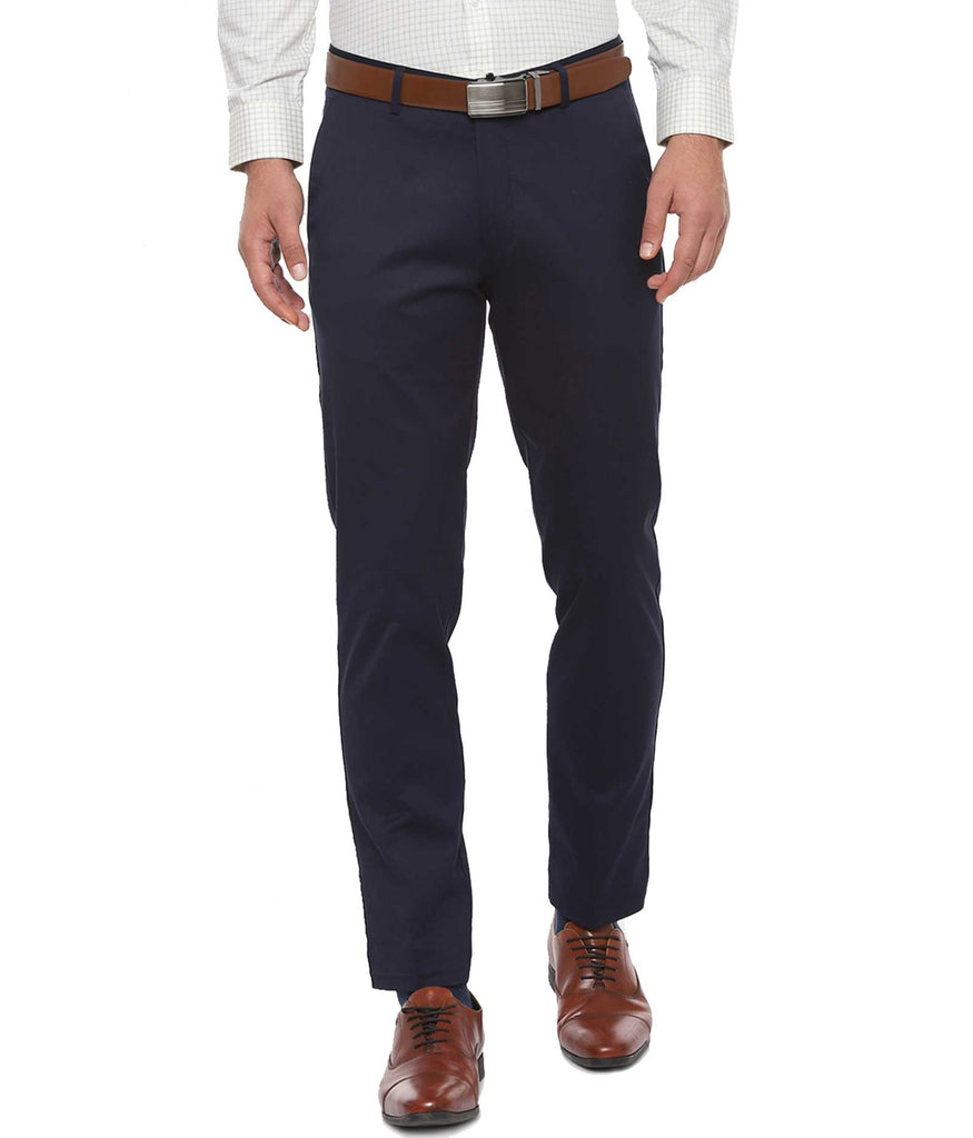 Byford Men Semi Formal Trouser Navy Pant - Selling Fast at