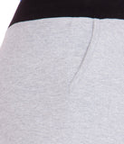 American-Elm Women's Cotton Track Lower, Light Grey Slim Fit Stylish Yoga Pant/ Trackpant