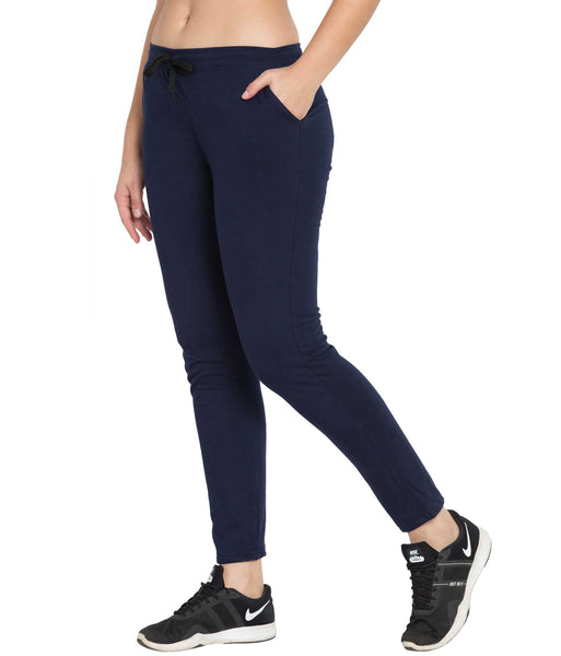 American-Elm Women's Navy Blue Compass Black Printed Trackpant at Rs 449.00, Track Pant
