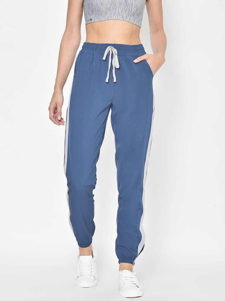 Trackpants Buy Women Airforce Blue Polyester Trackpants on Cliths